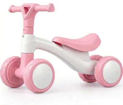 Produktbild von Edibaby, Kinder Laufrad ab 1 Jahr, Spielzeug für 12–24 Monate, Baby Lauflernrad für Jungen und Mädchen, Geschenkidee zum 1. Geburtstag (Rosa)