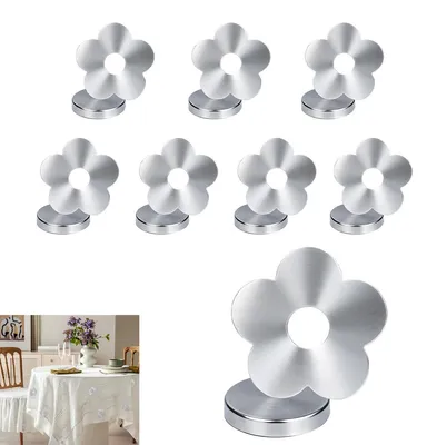 Produktbild von 8 Stück Tischdeckenbeschwerer magnetisch Edelstahl Gewichte für Outdoor Tischdecken Balkon Garten