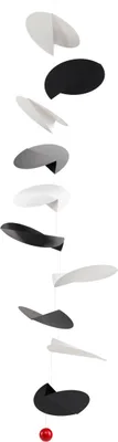 Produktbild von Flensted Mobiles Mobile Turning Leaves Black & White