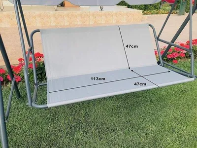 Obrázek produktu pro Venkovní lavička do zahrady odolná proti povětrnostním vlivům, 113 x 47 x 47 cm, šedá