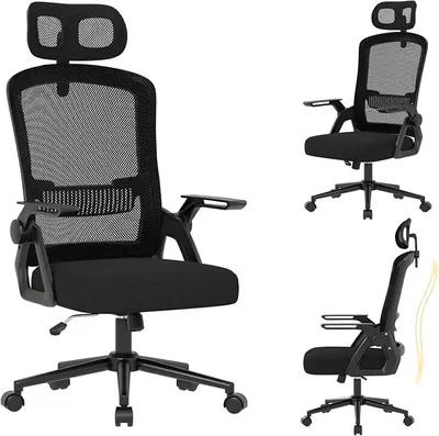 Imagen del producto de Silla de oficina ergonómica, silla de escritorio para trabajar desde casa