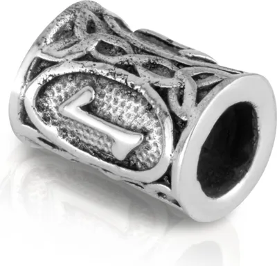Produktbild von EIHWAZ - 925 Sterling Silber Futhark Bartperle Germanisch Keltisch Wikinger 3573