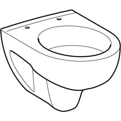 Produktbild von Geberit Wand-Tiefspül-WC RENOVA COMPACT verkürzte Ausladung, mit Spülrand weiß