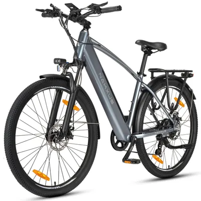 Produktbild von E-Bike Trekkingrad 27,5 Zoll Trekkingrad für Damen und Herren, 7 Gang, 450Wh max.70Km 7 Gang Schimano Schaltwerk, Kettenschaltung, Heckmotor, 450 Wh