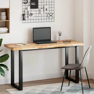 Image de vidaXL Plateau de bureau non traité 160x50x4 cm bois massif acacia