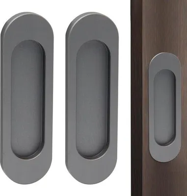 Immagine prodotto di Ganci ovali autoadesivi per porte scorrevoli - facili da installare - 2 pezzi