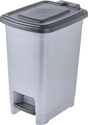 Image de keeeper poubelle à pédale "olaf" 10 litres PP light silver
