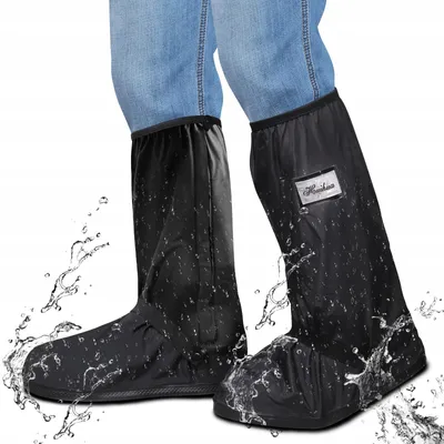 Obrázek produktu pro Vodotěsné návleky na boty velikost XL,  pro déšť, sníh, outdoorové aktivity, protiskluzové, pro muže i ženy