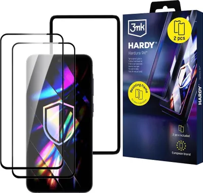 Immagine prodotto di 2 vetri temperati con applicatore 3mk Hardura 9H per Samsung Galaxy A35/A55 5G