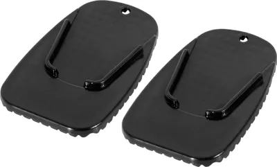 Produktbild von 2 Stück Motorrad Kickstand Pad Stützplatte Parkständer Seitenständer Verlängerungspad Platte Schwarz