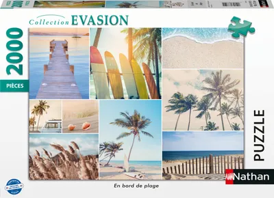Produktbild von Nathan Puzzle Evasion Collection - Beachfront - 2000 Teile Puzzle