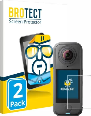 Produktbild von 2x Für Insta360 X4 Air Schutzfolie BROTECT Displayschutz Display Schutz Folie Klar Transparent