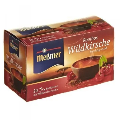 Obrázok produktu pre Meßmer Rooibos Tea Wild Cherry ovocná jemná príchuť 12 balení