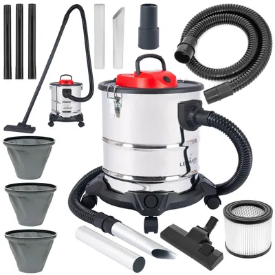 Produktbild von Priemyselný vysávač Lehmann s dvojitým filtračným systémom, 2000 W, vysávač popola na studený a horúci popol pre krbové kachle, krbový vysávač, s funkciou dúchadla