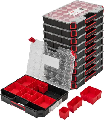 Obrázek produktu pro 10x krabice na sortiment TAGER 284x390x60 krabice na sortiment krabice horská třídicí krabice plastová