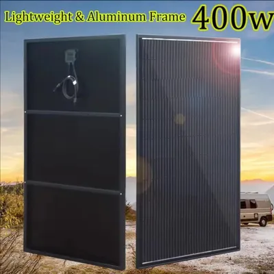 Zdjęcie produktu dla Panele słoneczne, 400W, 2 sztuki, każdy po 200W, rama aluminiowa, ogniwa monokrystaliczne