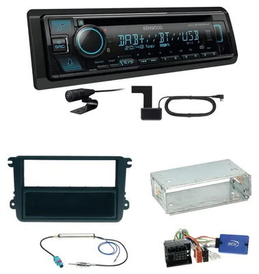 Produktbild von Kenwood KDC-BT560DAB Bluetooth DAB Einbauset für Golf 5 6 Passat 3C CC B7 Touran