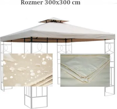 Obrázek produktu pro Plachta na střechu Laura 3x3 m – béžová Haushalt- International