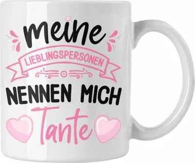 Produktbild von Trendation - Tante Geschenk Tasse Spruch Lustig Geschenkidee für Tante Geburtstag Weihnachten (Weiß)