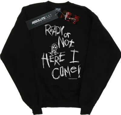 Produktbild von A Nightmare On Elm Street - "Ready Or Not" Sweatshirt für Damen BI32234 (S) (Schwarz)