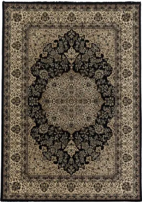 Produktbild von Orient Teppich Kasara rechteckig, Farbe: Schwarz, Größe:200x290 cm