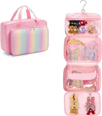 Produktbild von Kinderzimmer-Einrichtungs-Set - Reisegepäck-Organizer - 30 x 13 x 19 cm - Rosa - Mit Aufhängesystem