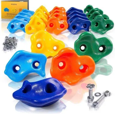 Produktbild von Klettergriffe für Kinder, robust, rutschfest, 25-teilig, bis 150 kg