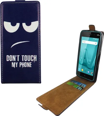 Produktbild von Handyhülle Tasche Flip für Wiko Lenny 4 Dont Touch my Phone
