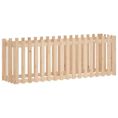 Produktbild von vidaXL Hochbeet Lattenzaun-Design 200x50x70 cm Massivholz Kiefer