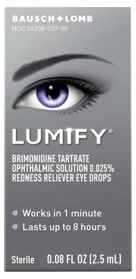 Produktbild von Augentropfen, Bausch+Lomb, Lumify, mit Brimonidintartrat 0, 025%, reduzieren Augenrötungen, 2.5ml