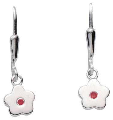 Produktbild von Miamar 02.KS133R Mädchen Ohrringe Blume Silber Zirkonia pink