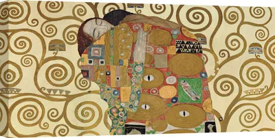 Immagine prodotto di Quadro su tela - Gustav Klimt, L'abbraccio - 140x70 cm