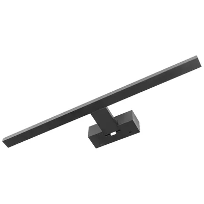 Produktbild von MasterLED LED Spiegelleuchte Badezimmer IP44 12W 50cm Schwarz Matt 4000K Neutralweiß 3-in-1 Montage Wandleuchte Schrankleuchte