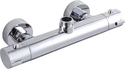 Produktbild von Thermostatische Duschbrunne - 15 cm - Messing - Silber