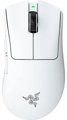 Produktbild von Razer DeathAdder V4 Pro, rechts, Optisch, RF Wireless + USB Type-A, 45000 DPI, Weiß