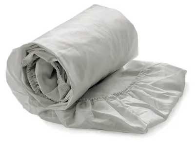Productafbeelding van Heckettlane Cloud-Grey spannenlakenset Elementi, 90x200 cm - Gemaakt van 100% katoensatijn
