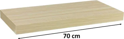 Zdjęcie produktu dla Półka ścienna STILISTA Volato w kolorze jasnego drewna, 70 cm