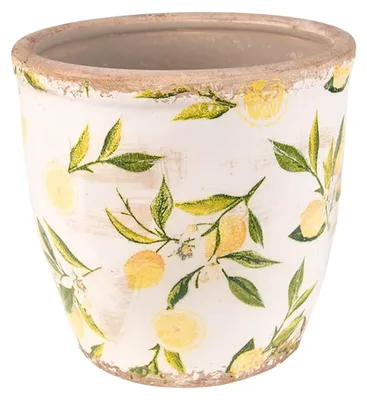 Produktbild von Blumentopf Indoor Ø 17x16 cm Gelb Keramik Zitrone
