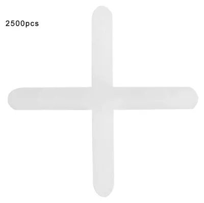 Produktbild von 2500 Stück Keramikfliesen Kunststofffliesenabstandhalter Klempner Wiederverwendbares Nivelliersystem 1 mm/1,5 mm 1,5 mm