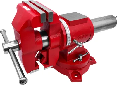 Produktbild von PAULIMOT 2-Achsen Werkbankschraubstock mit Amboss, 130 mm Backenbreite, drehbar