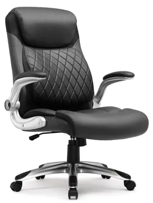 Immagine prodotto di Sedia ergonomica da ufficio - Sedia da ufficio - Sedia da lavoro - Sedia da scrivania con braccioli - Schienale a forma di "S"
