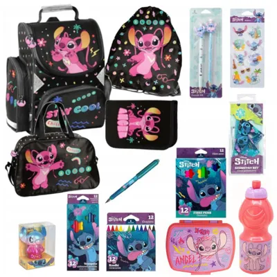 Produktbild von Schulranzen, LILO & STITCH, 14-TEILIGES SCHULSET, ANGEL DS23TT PASO