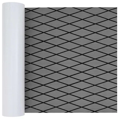 Productafbeelding van vidaXL Schoermat Harlekin, lichtgrijs en zwart, 190 x 70 cm, EVA