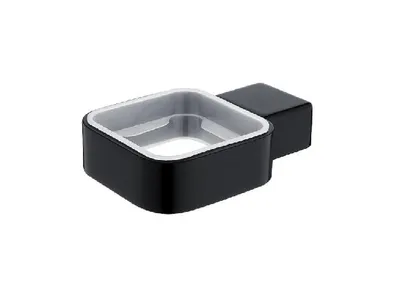 Obrázek produktu pro Nimco Kibo - Držák pro dávkovač, sklenku nebo mýdlenku, černá mat Ki-14050X-90