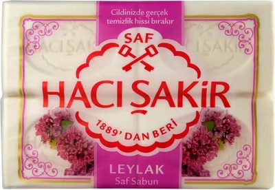 Produktbild von Kernseife »Haci Sakir« Flieder 4x 150 g | Hamam Seife