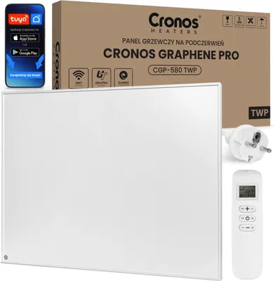 Zdjęcie produktu dla Panel grzewczy IR CRONOS Graphene PRO CGP-580TWP White