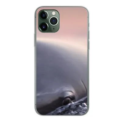 Produktbild von MuchoWow® Handyhülle Schutzhülle Hülle für iPhone 11 Pro Delfin - Wasser - Nahaufnahme Silikon Softcase Handy Hülle - Handy