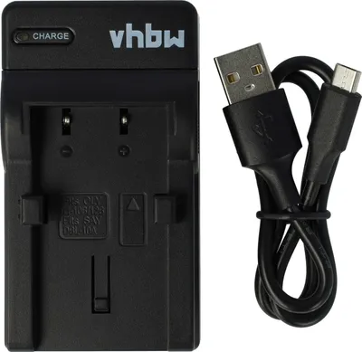 Produktbild von vhbw USB-C Ladegerät kompatibel mit Olympus Camedia C-5000 zoom, C-470 zoom, C-50 zoom, C-60 zoom Kamera - Ladeschale + USB-C Kabel Ladeanzeige