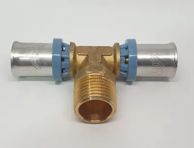 Produktbild von Mehrschichtverbundrohr Fitting T-Stück mit Aussengewinde 26x3 - 3/4 Zoll - 26x3
