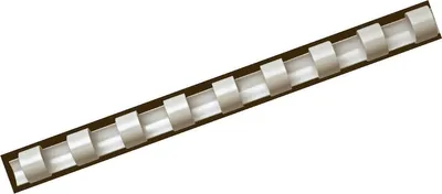 Obrázek produktu pro Vazební hřbet od společnosti Fellowes pro plastové vazby, průměr 6 mm, 21 kroužků, určený pro formát A4